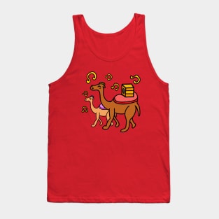 Funny cartoon camels Tank Top